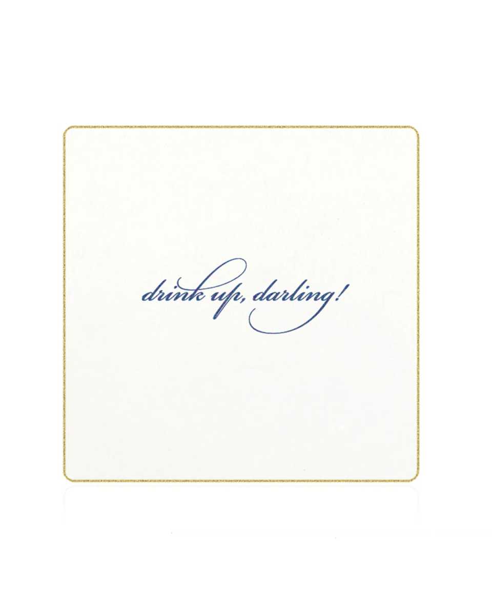 Drink Up, Darling Coasters, Set of 18